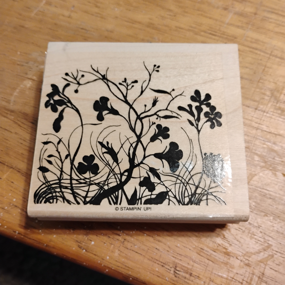 Stampin' Up! Black Floral Design Stamp